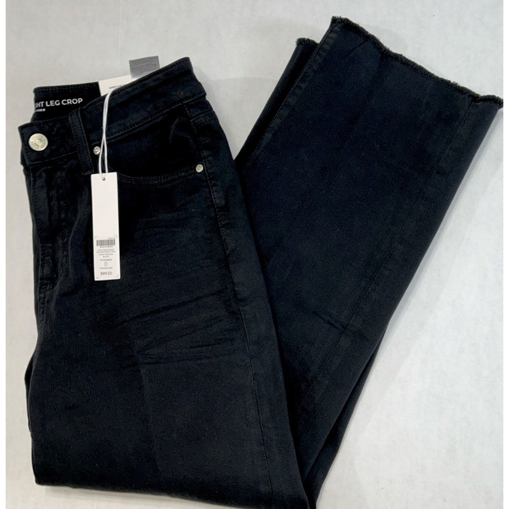 NWT Chico's Denim High Rise Straight Crop Jeans Sz 4 (0) New $89